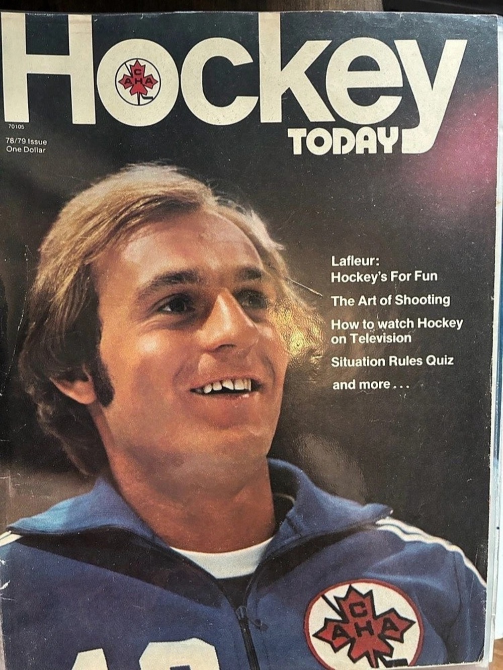 Hockey Today Magazine 1978/79 Issue with Guy Lafleur Cover Guy Lafleur Cover